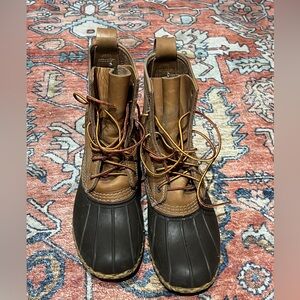 L.L. Bean Women's Tan and Black Winter Boots